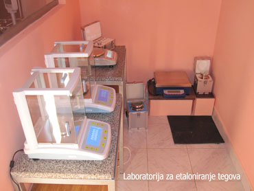 laboratorija za etaloniranje tegova